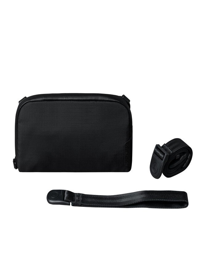 ALPAKA Flight Pouch -Mens Travel Bag Crossbody Phone Case, 0.3L Travel Purse for men, Weatherproof Fabric, YKK Zippers, Black, Small, Minimalism - Image 1